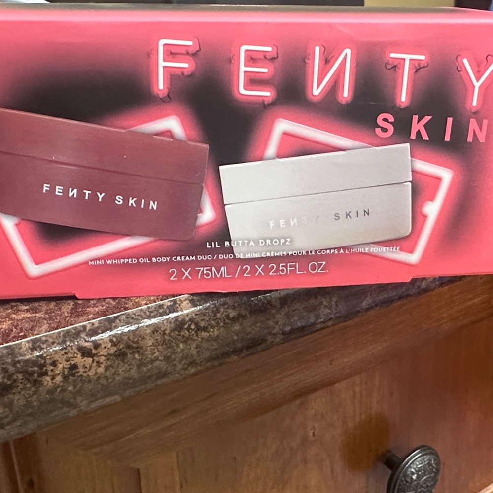 Fenty Beauty Skincare Moisturizer Duo - Red and Silver